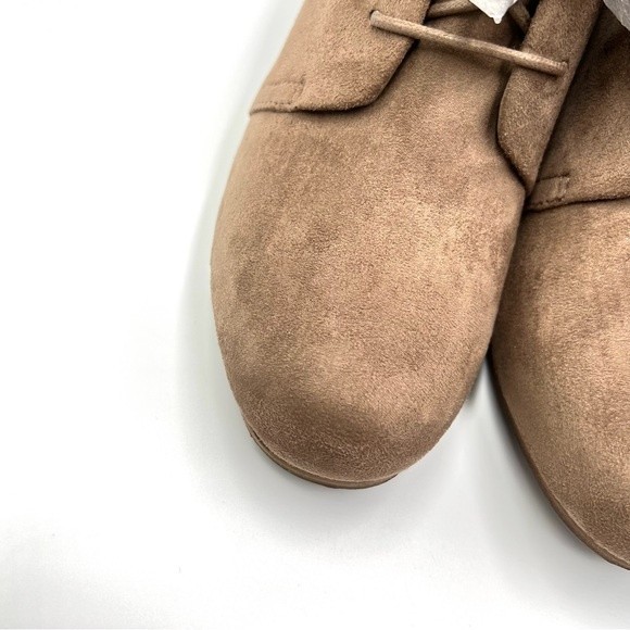 Dr Scholls Womens Size 10 Brown Microsuede Tasseled Wedge Ankle Boots Booties - Picture 4 of 15